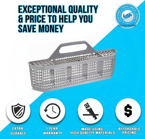 UPGRADED Lifetime Appliance WD28X10128 Silverware Basket Compatible with General Electric (GE) Dishwasher in Saudi Arabia