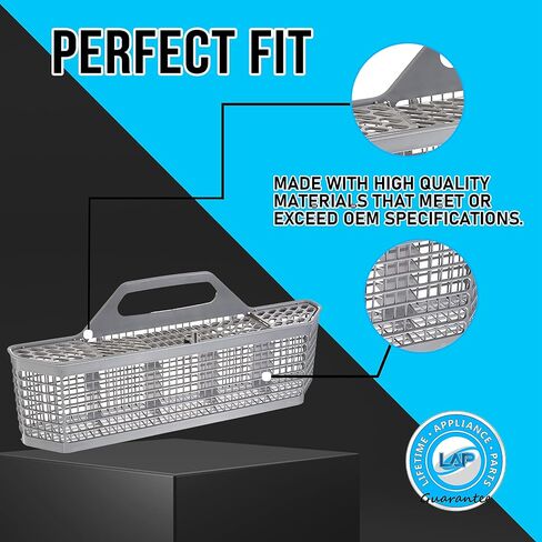 UPGRADED Lifetime Appliance WD28X10128 Silverware Basket Compatible with General Electric (GE) Dishwasher in Saudi Arabia