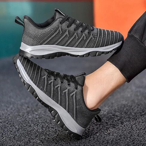 أحذية YOJANEO الرجالية أحذية رياضية كاجوال للرجال أحذية محبوكة مضادة للانزلاق للجري والمشي للرجال in Kuwait