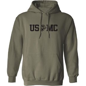 USMC Eagle Globe Anchor Adult Hooded Sweatshirt
