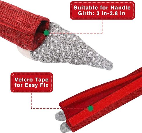Dicollas Christmas Decorations Gnomes Refrigerator Handle Covers Set of 8Pcs, Christmas Kitchen Decor Appliance Handle Covers-Microwave Oven Dishwasher Fridge Door Handle Covers for Christmas Holiday in Saudi Arabia