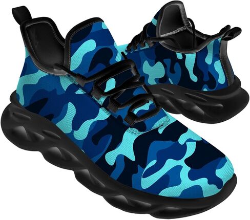 Camo Shoes for Men Women Camouflage Road Running Shoes Sport Walking Tennis Athletic Sneakers Gifts for Boy Girl in Kuwait