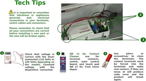 GLOB PRO SOLUTIONS WPW10111606 Electronic Control Board 8 13/16 length - approx. Washer Replacement for and compatible with Whirlpool brands include Kenmore Maytag WPW10111606 Heavy DUTY in Kuwait