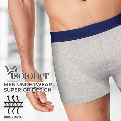 isotoner Mens Boxer Briefs, Boxer Brief for Men 6 Pack - Mens Underwear in Saudi Arabia