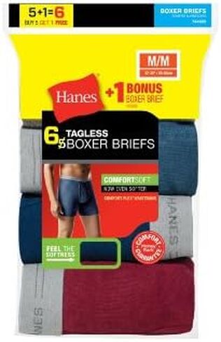 2349B4-Hanes Men's Tagless 2XL Boxer Briefs with Comfort Flex Waistband 4-Pack in Saudi Arabia