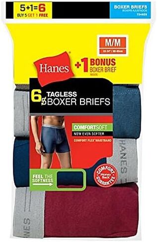 2349B4-Hanes Men's Tagless 2XL Boxer Briefs with Comfort Flex Waistband 4-Pack in Saudi Arabia