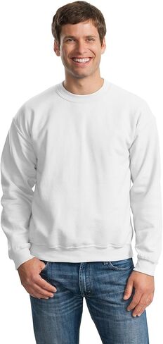 Gildan Activewear 50/50 Crewneck Sweatshirt, 5XL, White in Kuwait
