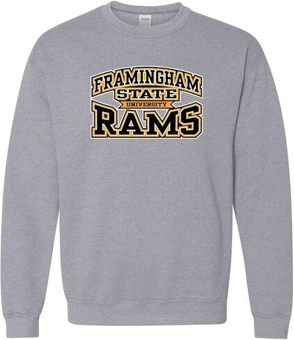 CreateMyTee | Framingham State University Stacked Crewneck Sweatshirt in Saudi Arabia