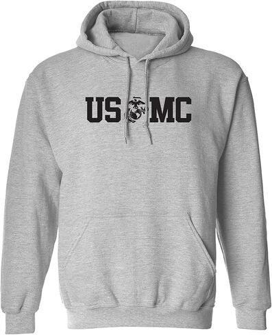USMC Eagle Globe Anchor Adult Hooded Sweatshirt in Saudi Arabia