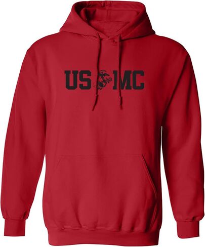 USMC Eagle Globe Anchor Adult Hooded Sweatshirt in Saudi Arabia