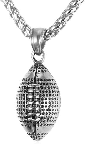 U7 Men Soccer/Football/Baseball Chain Stainless Steel 18K Gold Plated Cool Sport Pendant Running Shoe Necklaces, Baseball Cross Necklaces with 22+2" Chain Gift for Husband or Son in Saudi Arabia