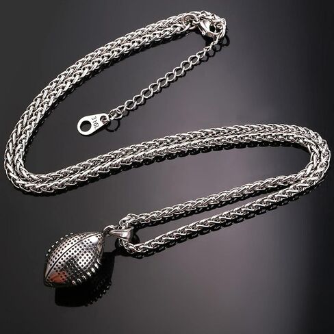 U7 Men Soccer/Football/Baseball Chain Stainless Steel 18K Gold Plated Cool Sport Pendant Running Shoe Necklaces, Baseball Cross Necklaces with 22+2" Chain Gift for Husband or Son in Saudi Arabia