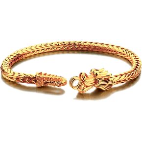 Fashion 925 Sterling Silver Dragon Chain Bracelet 5MM-7 "8" 9 " Solid Thick Side Link Bangle For Men & Boys Golden Jewelry Gift
