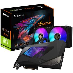 GIGABYTE AORUS GeForce RTX 3080 Xtreme WATERFORCE 12G Graphics Card, WATERFORCE Cooling System, 12GB 384-bit GDDR6X, GV-N3080AORUSX W-12GD Video Card in Saudi Arabia