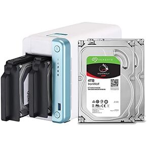 QNAP 4 Bay 4K Hardware transcoding NAS with 12TB Storage Capacity, Preconfigured RAID 5 Seagate IronWolf Drives Bundle, with HDMI Output (TS-451D2-4G-44R-US) in Saudi Arabia