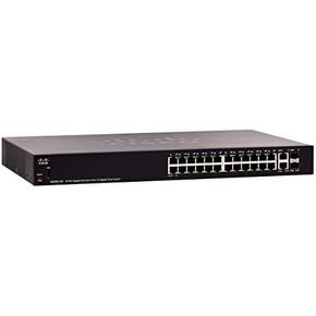 محول Cisco SG250-26 الذكي مع منافذ إيثرنت 26 جيجابيت (GbE) مع 24 جيجابيت ايثرنت RJ45 و2 منفذ كومبو جيجابت ايثرنت من SFP حماية محدودة مدى الحياة (SG250-26-K9-NA) in Kuwait