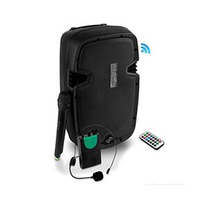 نظام مكبر صوت PA محمول لاسلكي - بطارية قابلة لإعادة الشحن تعمل بتقنية البلوتوث متوافقة مع مكبر الصوت النشط في الهواء الطلق - USB SD MP3 AUX RCA FM راديو - 35 مم حامل الميكروفون - Pyle PPHP109WMU in Kuwait