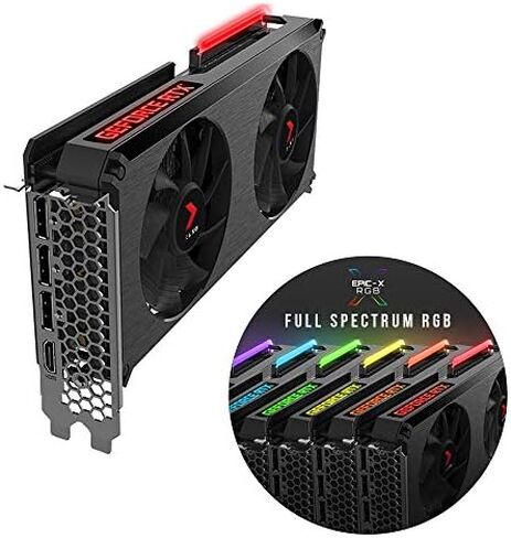 بطاقة رسومات PNY GeForce RTX 3060 12GB XLR8 Gaming Revel Epic-X RGB بمروحة واحدة in Saudi Arabia