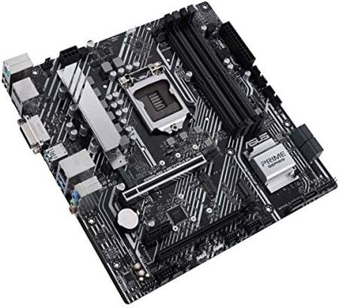 ASUS Prime H570M-PLUS/CSM LGA1200 (انتل 11th/10th Gen) لوحة الأم MicroATX (PCIe 4.0، 8 مراحل، HDMI، DVI، DisplayPort، Dual M.2، Intel 1GB LAN، USB 3.2 Gen 2 النوع C، Thunderbolt™ 4، ACCE) in Kuwait
