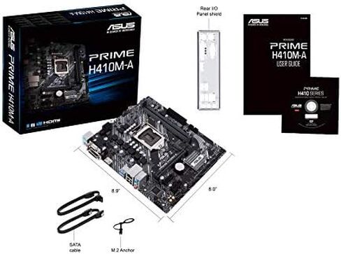 ASUS Prime H410M-A/CSM LGA1200 (Intel® 10th Gen) Micro-ATX Commercial Motherboard (M.2 Support, HDMI, D-Sub, DVI, USB 3.2 Gen 1, COM Header, TPM Header and ASUS Control Center Express) in Saudi Arabia
