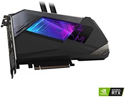 GIGABYTE AORUS GeForce RTX 3080 Xtreme WATERFORCE 12G Graphics Card, WATERFORCE Cooling System, 12GB 384-bit GDDR6X, GV-N3080AORUSX W-12GD Video Card in Saudi Arabia