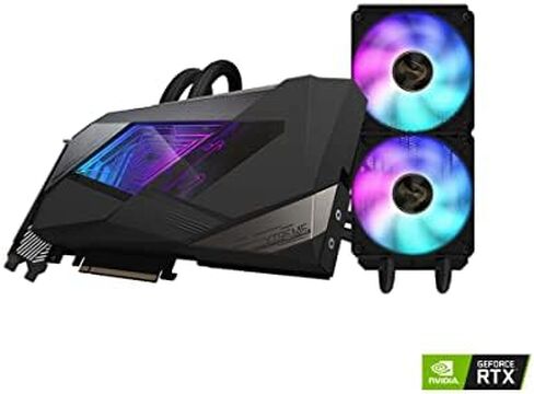 GIGABYTE AORUS GeForce RTX 3080 Xtreme WATERFORCE 12G Graphics Card, WATERFORCE Cooling System, 12GB 384-bit GDDR6X, GV-N3080AORUSX W-12GD Video Card in Saudi Arabia