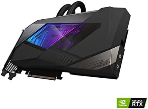 GIGABYTE AORUS GeForce RTX 3080 Xtreme WATERFORCE 12G Graphics Card, WATERFORCE Cooling System, 12GB 384-bit GDDR6X, GV-N3080AORUSX W-12GD Video Card in Saudi Arabia