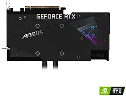 GIGABYTE AORUS GeForce RTX 3080 Xtreme WATERFORCE 12G Graphics Card, WATERFORCE Cooling System, 12GB 384-bit GDDR6X, GV-N3080AORUSX W-12GD Video Card in Saudi Arabia