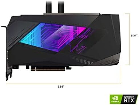 GIGABYTE AORUS GeForce RTX 3080 Xtreme WATERFORCE 12G Graphics Card, WATERFORCE Cooling System, 12GB 384-bit GDDR6X, GV-N3080AORUSX W-12GD Video Card in Saudi Arabia