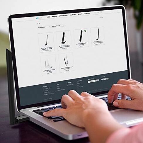 TP-Link USB WiFi Adapter for Desktop PC, AC1300Mbps USB 3.0 WiFi Dual Band Network Adapter with 2.4GHz/5GHz High Gain Antenna(Archer T3U Plus), MU-MIMO, Windows 11/10/8.1/8/7/XP, Mac OS 10.9-10.15 in Saudi Arabia