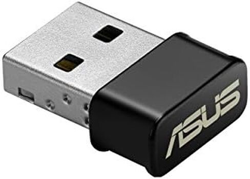 محول لاسلكي مزدوج النطاق من ASUS USB-AC53 AC1200 Nano USB ، MU-Mimo، متوافق مع Windows XP/Vista/7/8/1/10 in Kuwait