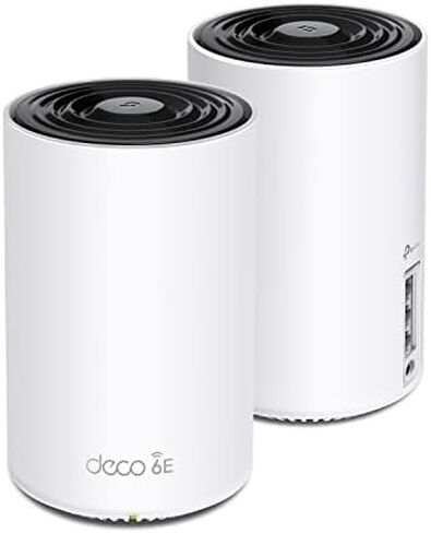 نظام شبكة TP-Link Deco AXE5400 ثلاثي الموجات WiFi 6E (Deco XE75) - يغطي ما يصل إلى 5500 قدم مربع، ويحل محل جهاز توجيه WiFi وموسع، شبكة تعتمد على الذكاء الاصطناعي، نطاق 6 جيجا هرتز جديد، عبوتان in Saudi Arabia