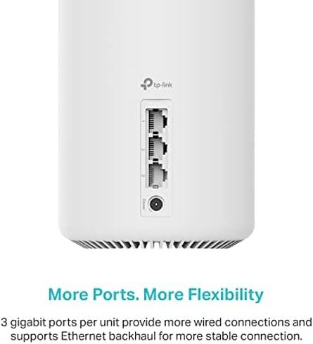 نظام شبكة TP-Link Deco AXE5400 ثلاثي الموجات WiFi 6E (Deco XE75) - يغطي ما يصل إلى 5500 قدم مربع، ويحل محل جهاز توجيه WiFi وموسع، شبكة تعتمد على الذكاء الاصطناعي، نطاق 6 جيجا هرتز جديد، عبوتان in Saudi Arabia