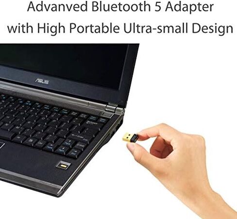 ASUS USB-BT500 Bluetooth 5.0 USB Adapter with Ultra Small Design, Backward Compatible with Bluetooth 2.1/3.x/4.x in Saudi Arabia
