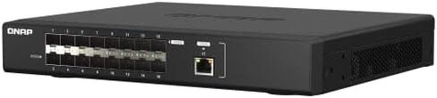 محول شبكة QNAP QSW-M5216-1T-US مزود بـ 16 منفذًا بسرعة 25 جيجابت عبر شبكة إيثرنت مع اتصال بسرعة 10 جيجابت للشبكات الأساسية. الطبقة الثانية، إدارة الويب in Kuwait