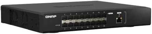 محول شبكة QNAP QSW-M5216-1T-US مزود بـ 16 منفذًا بسرعة 25 جيجابت عبر شبكة إيثرنت مع اتصال بسرعة 10 جيجابت للشبكات الأساسية. الطبقة الثانية، إدارة الويب in Kuwait