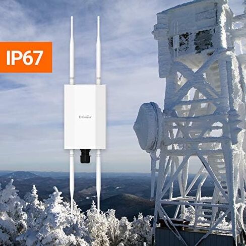 EnGenius Outdoor WiFi 6 AX1800 نقطة وصول مُدارة EWS850AP مع منفذ 2.5 جيجابت في الثانية، OFDMA، MU-MIMO، PoE+ Injector، WPA3، تصنيف IP67، أدوات إدارة عن بعد خالية من الترخيص متضمنة in Kuwait