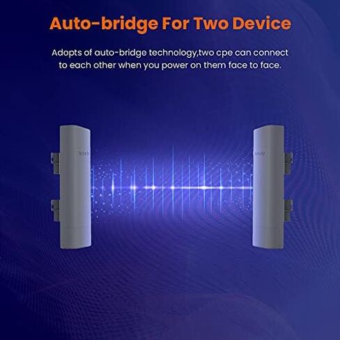 Tenda 2.4GHz N300 Long Range Smart Manage Outdoor CPE (O3) | 12dBi,5km+ | Point to Point Wireless Bridge | Fast Ethernet PoE Ports | AP/Station/WISP/P2MP/Repeater/Router | 6KV Lightning Protection in Saudi Arabia