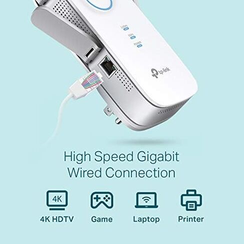 TP-Link AC2600 WiFi Extender(RE650), Up to 2600Mbps, Dual Band WiFi Range Extender, Gigabit port, Internet Booster, Repeater, Access Point,4x4 MU-MIMO in Saudi Arabia