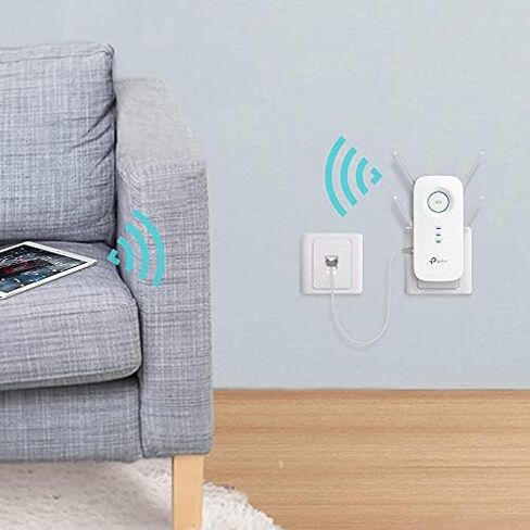 TP-Link AC2600 WiFi Extender(RE650), Up to 2600Mbps, Dual Band WiFi Range Extender, Gigabit port, Internet Booster, Repeater, Access Point,4x4 MU-MIMO in Saudi Arabia