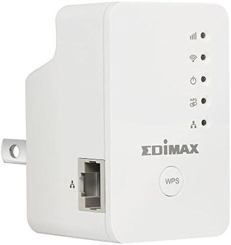 Edimax EW-7438RPn Mini New Version N300 Universal Wireless Range Extender/Wi-Fi Repeater/Wall Plug/Ethernet Port , White in Kuwait