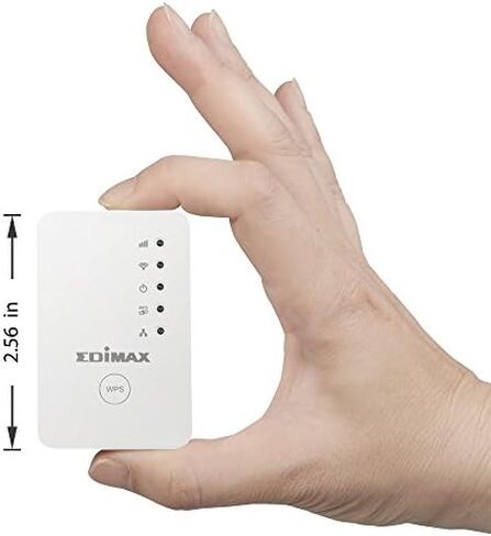 Edimax EW-7438RPn Mini New Version N300 Universal Wireless Range Extender/Wi-Fi Repeater/Wall Plug/Ethernet Port , White in Kuwait