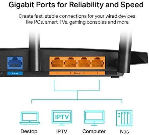 TP-Link AC1900 Smart WiFi Router (Archer A8) -High Speed MU-MIMO Wireless Router, Dual Band Router for Wireless Internet, Gigabit, Supports Guest WiFi in Saudi Arabia