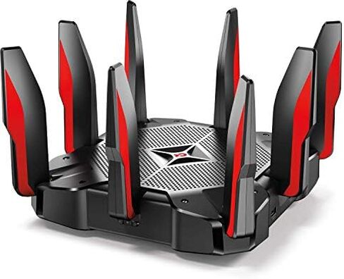 TP-Link AC5400 Tri Band WiFi Gaming Router(Archer C5400X) – MU-MIMO Wireless Router, 1.8GHz Quad-Core 64-bit CPU, Game First Priority, Link Aggregation, 16GB Storage, Airtime Fairness in Saudi Arabia
