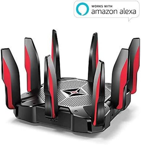 TP-Link AC5400 Tri Band WiFi Gaming Router(Archer C5400X) – MU-MIMO Wireless Router, 1.8GHz Quad-Core 64-bit CPU, Game First Priority, Link Aggregation, 16GB Storage, Airtime Fairness in Saudi Arabia