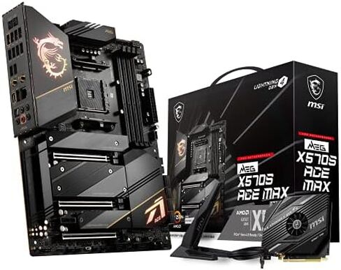 MSI MEG X570S ACE MAX Gaming Motherboard (ATX, AMD, Socket AM4. DDR4, PCIe 4, CFX, M.2 Slots, Wi-Fi 6E) in Saudi Arabia