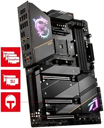MSI MEG X570S ACE MAX Gaming Motherboard (ATX, AMD, Socket AM4. DDR4, PCIe 4, CFX, M.2 Slots, Wi-Fi 6E) in Saudi Arabia