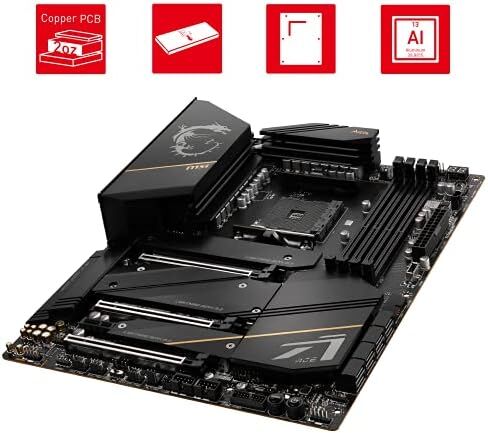 MSI MEG X570S ACE MAX Gaming Motherboard (ATX, AMD, Socket AM4. DDR4, PCIe 4, CFX, M.2 Slots, Wi-Fi 6E) in Saudi Arabia