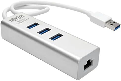 TRIPP LITE USB 3.0 SuperSpeed to Gigabit Ethernet NIC Network Adapter, White (U336-000-GBW) in Kuwait