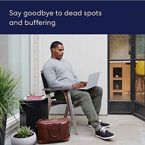 Amazon eero 6 mesh wifi add-on extender - Add up to 1,500 sq. ft. of Wi-Fi 6 coverage. Required eero mesh wifi system not included in Saudi Arabia